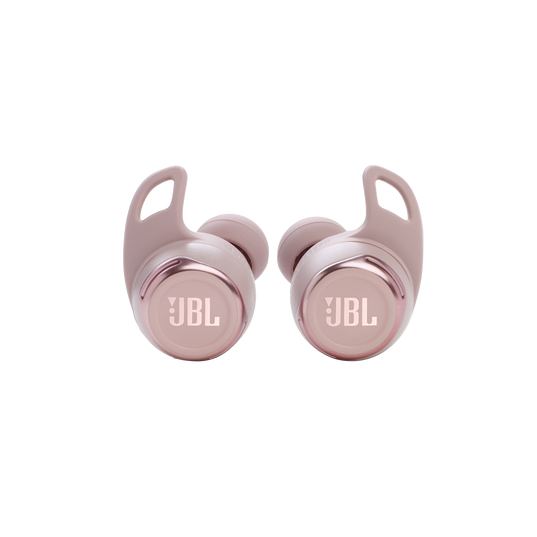 JBL Reflect Flow Pro - Pink - Waterproof true wireless Noise Cancelling active sport earbuds - Front